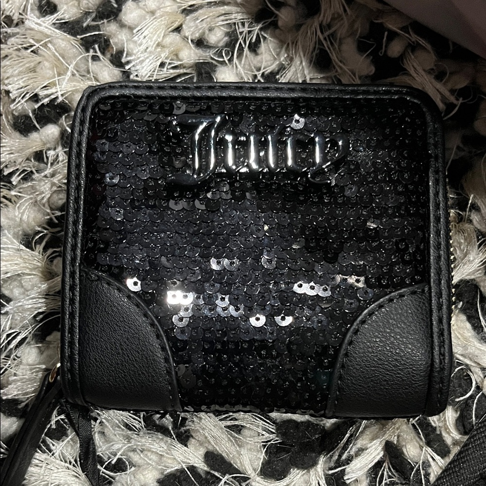 Juicy Couture Black Sequin Wallet
